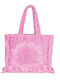 Sun of a Beach Terrycloth Pink Beach Bag