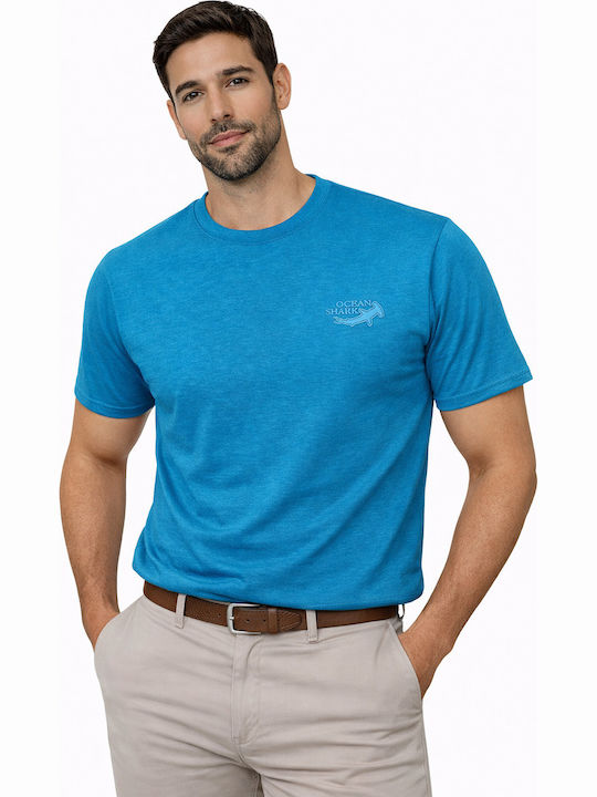 Light Blue Short Sleeve Blouse