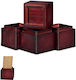Relaxdays Picior De Mobilier Din Lemn 4 Buc 10x11.5x11.5cm Maro