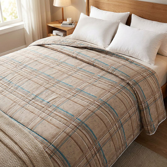Doppeltes 200x210cm Beiges Steppdecke