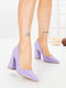 Pumps Mit Hohem Lila Absatz