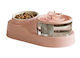 Pet's Choice Automatischer Keramik Futterautomat Bewässerer für Hund & Katze mit Gestell 1250ml in Rosa Farbe