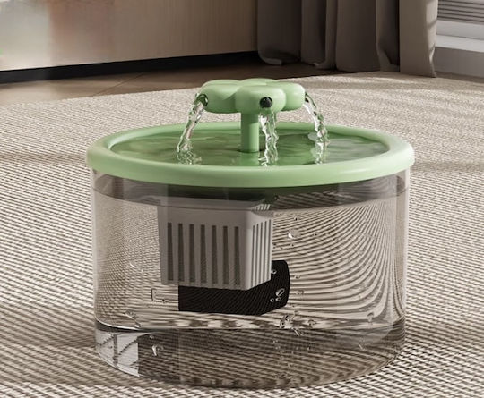 Pet's Choice Automatic Waterer Fountain for Dog & Cat 1.25lt in Green Colour