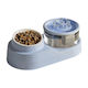 Pet's Choice Automatischer Keramik Bewässerer / Brunnen für Hund & Katze mit Gestell 1,25l in Hellblau Farbe