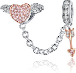 Silver Charm 925 Love Hurts Safety Chain
