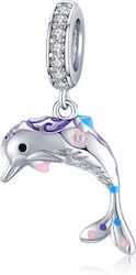Silver Charm 925 Little Dolphin