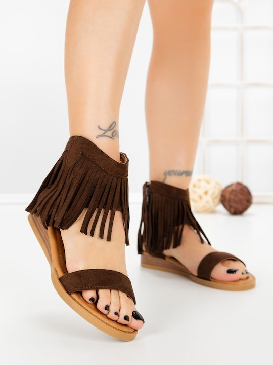 Sandale Casual Damă Maro