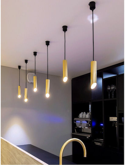 Jiju Lumini Suspendate Auriu LED Cu Lumină Alb Natural