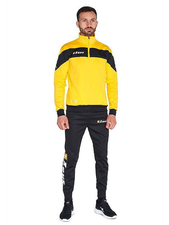 Herren-Sweatpants Set - Jogginganzug Gelb/Schwarz