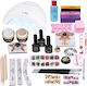 Set Gel Unghii Manichiură Franceză Promoție #53 + Cadou Set 4 Perii