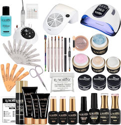 Set Unghii False Gel Polygel Pro101 Lac De Unghii Semi-permanent
