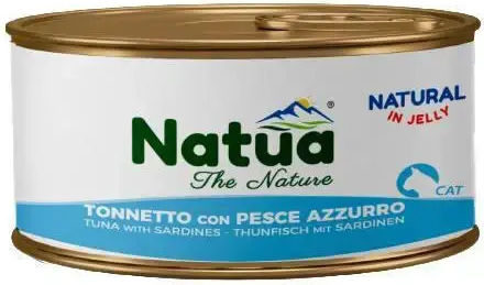Natua Wet Food for Adult Cats in Can with Tuna Sardine and Fish 85gr