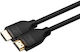 Microconnect Cable HDMI male - HDMI male 1m Μαύρο