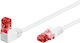 Goobay U/UTP Cat.6 (Gigabit) Мрежов Кабел Ethernet 0.24m Бял