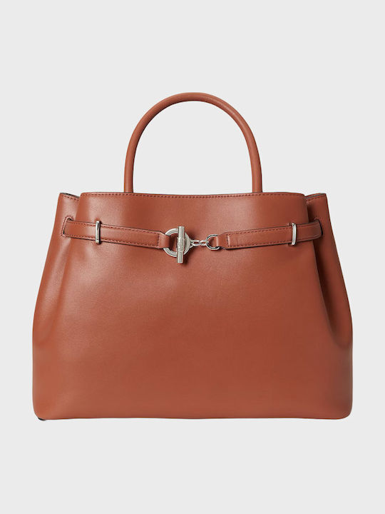 Lauren Leather Women's Handbag Orange