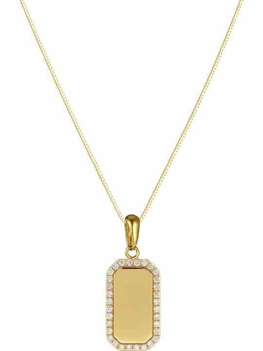 Charm Monogram from 9 K Gold Black
