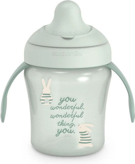 Suavinex Baby Sippy Cup Plastic with Handles Green for 6m+ 200ml
