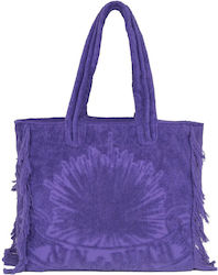 Sun of a Beach Frottee Strandtasche Lila