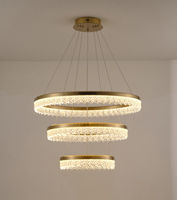 Eurolamp Висящо Осветително Тяло Златисто LED с Топла Бяла Светлина 120x120см.
