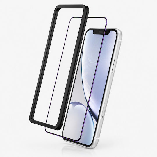 3mk Pack 2 Tempered Glass Iphone 11 Iphone Xr Hardy Shockproof Black Transparent