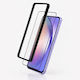 3mk Pack 2 Tempered Glass Galaxy A54 5g Applicator Frame Black Transparent