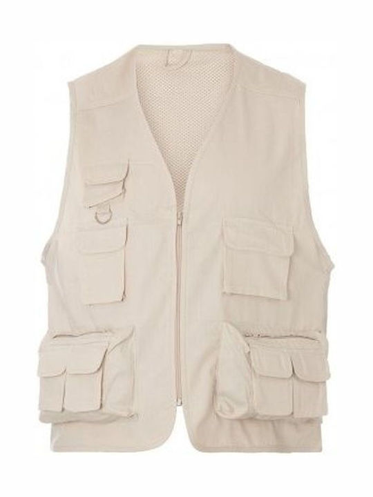 About Basics Männer Sicherheitsweste Beige