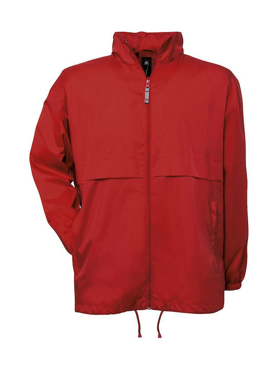 B&C Arbeitsjacken mit Kapuze Rote