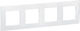 Niloe Frame NP 4 Positions White NP114WH Legrand NP114WH