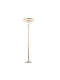 Eurolamp Arte Illumina Glory LED Floor Lamp H160xL40cm with Warm White Light 2100lm Gold