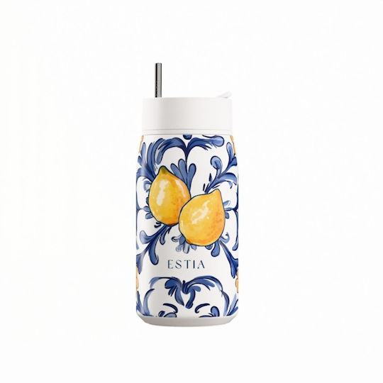 Estia Lens Save The Aegean Μπουκάλι Θερμός Ανοξείδωτο BPA Free 360ml Amalfi Coast