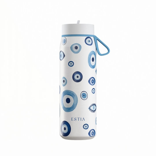 Estia Pulse Save the Aegean Recyclable Thermos Bottle Stainless Steel BPA Free 500ml Spirit Luck