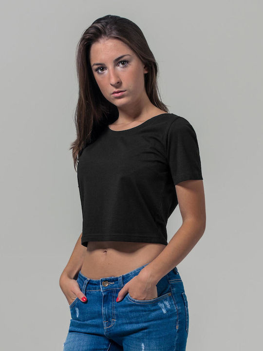 BYB Damen Crop T-Shirt Schwarz