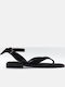 Women's Black Flat Sandals