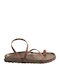 Women's Flat Sandals Brown