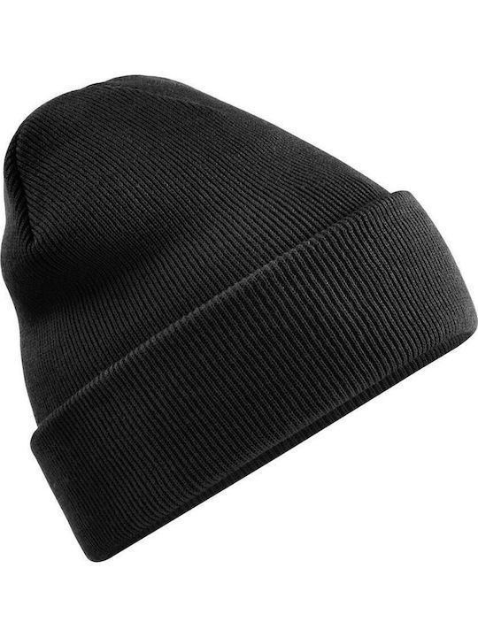 Beanie Unisex Strickmütze in Schwarz