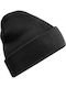 Beanie Unisex Strickmütze in Schwarz