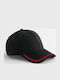 Jockey Cap B166r Beechfield Black Red