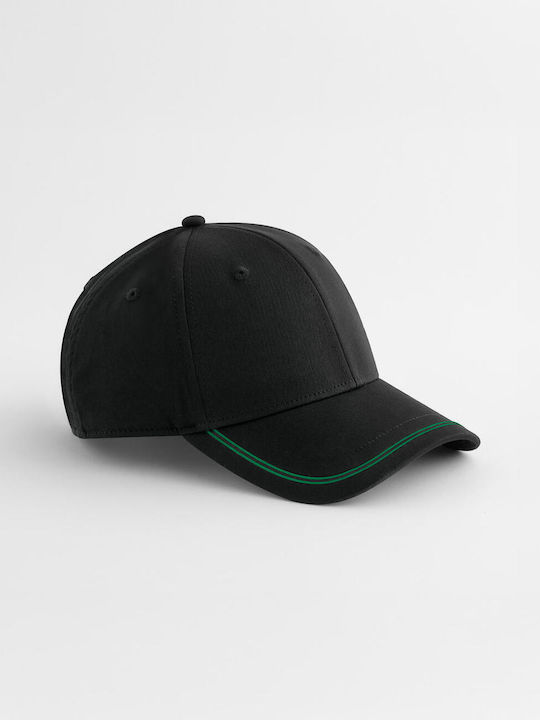 Jockey Cap B166r Beechfield Black Kelly Green