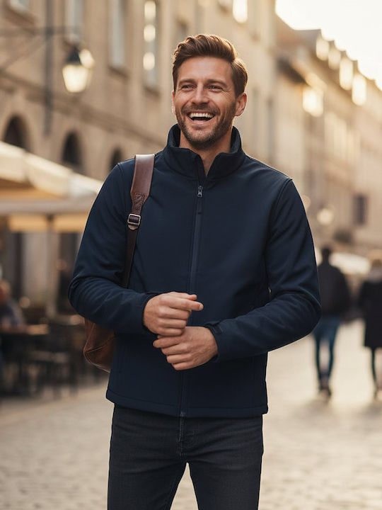 Herren Jacken Softshell Wasserdicht und Winddicht Marineblau