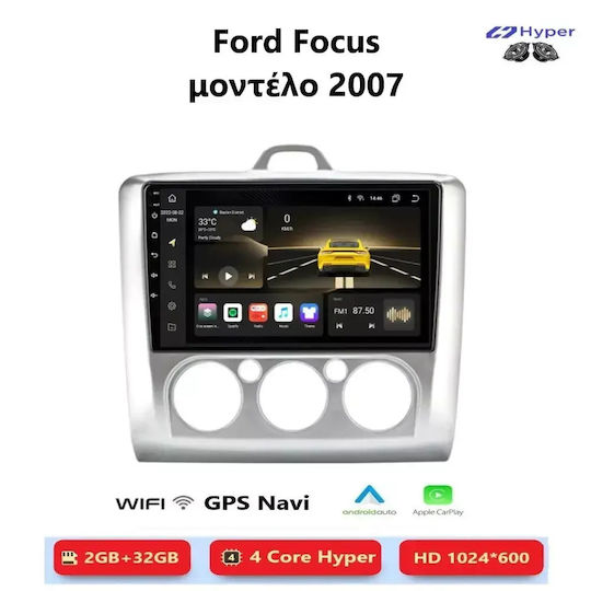 Ford Focus 2007 Multimedia Android Carplay Androidauto GPS Wi-Fi Bluetooth SH89