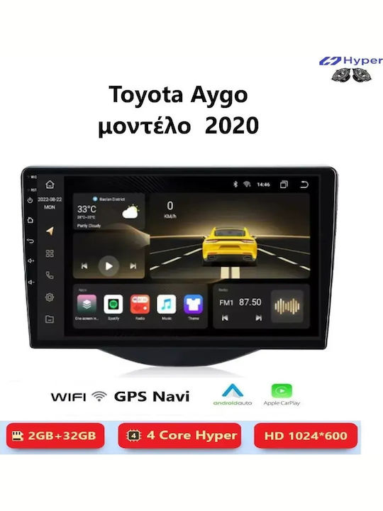 Toyota Aygo 2020 Android Multimedia Carplay Androidauto GPS Wi-Fi Bluetooth SH127