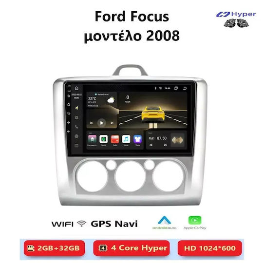 Ford Focus 2008 Android Multimedia Carplay Androidauto Gps Wi-fi Bluetooth Sh90