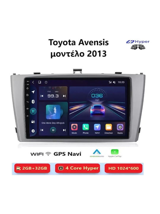 Toyota Avensis 2013 Android Multimedia Carplay Androidauto Gps Wi-Fi Bluetooth Sh117