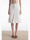 Τζιν Midi Φούστα White