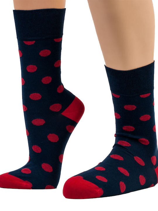 The Bus Socken Mit Geometrischen Blau Rot