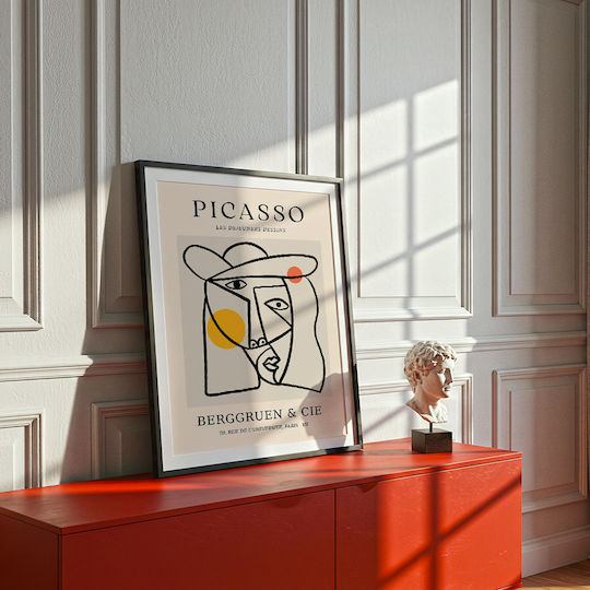 Poster Pablo Picasso Les Dejeurenes Dessins Art238 40cm X 50cm Μαύρη Ξύλινη Κορνίζα-63767pd156092f55321