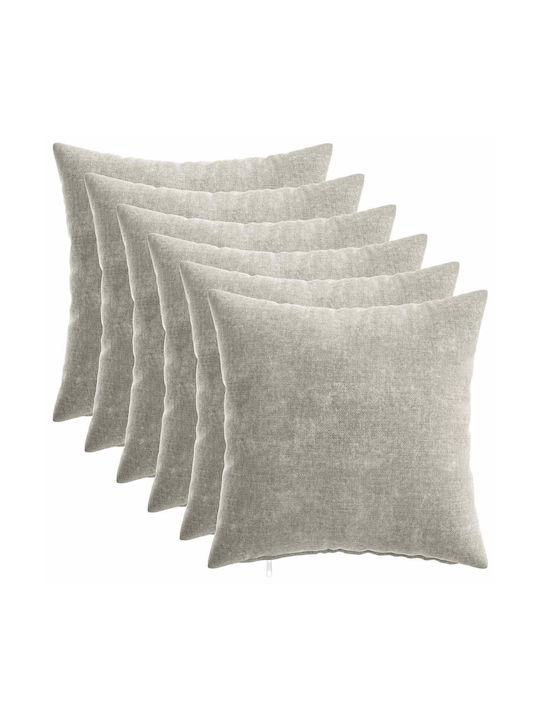 vidaXL Decorative Pillow Case Light Grey 40x40cm