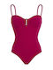 Fuchsia One Piece Swimsuit