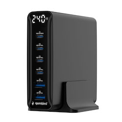 Gembird TA-UC-2A4C-PD240-01-BK Зарядна Станция 240W Gembird TA-UC-2A4C-PD240-01-BK Зарядна Станция 240W