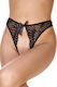 Sexy Unterwäsche String Schrittfrei Spitze Schwarz